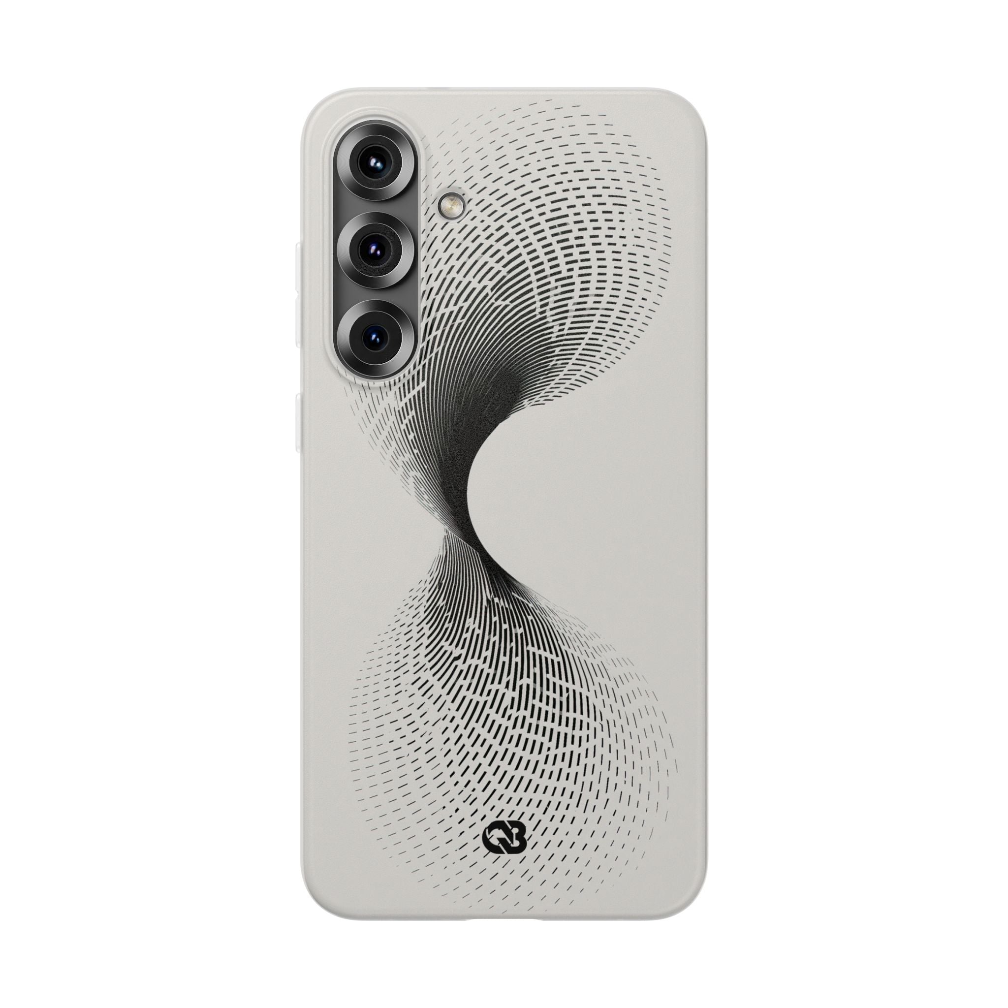 White Lite Phone Case for Samsung - Linear Torsion Grid