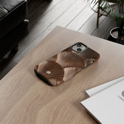 Rose Gilded Fan · Tough Phone Case for iPhone · Gold
