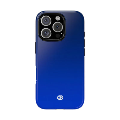 Blue Tough Phone Case for iPhone - Cobalt Depth Shift