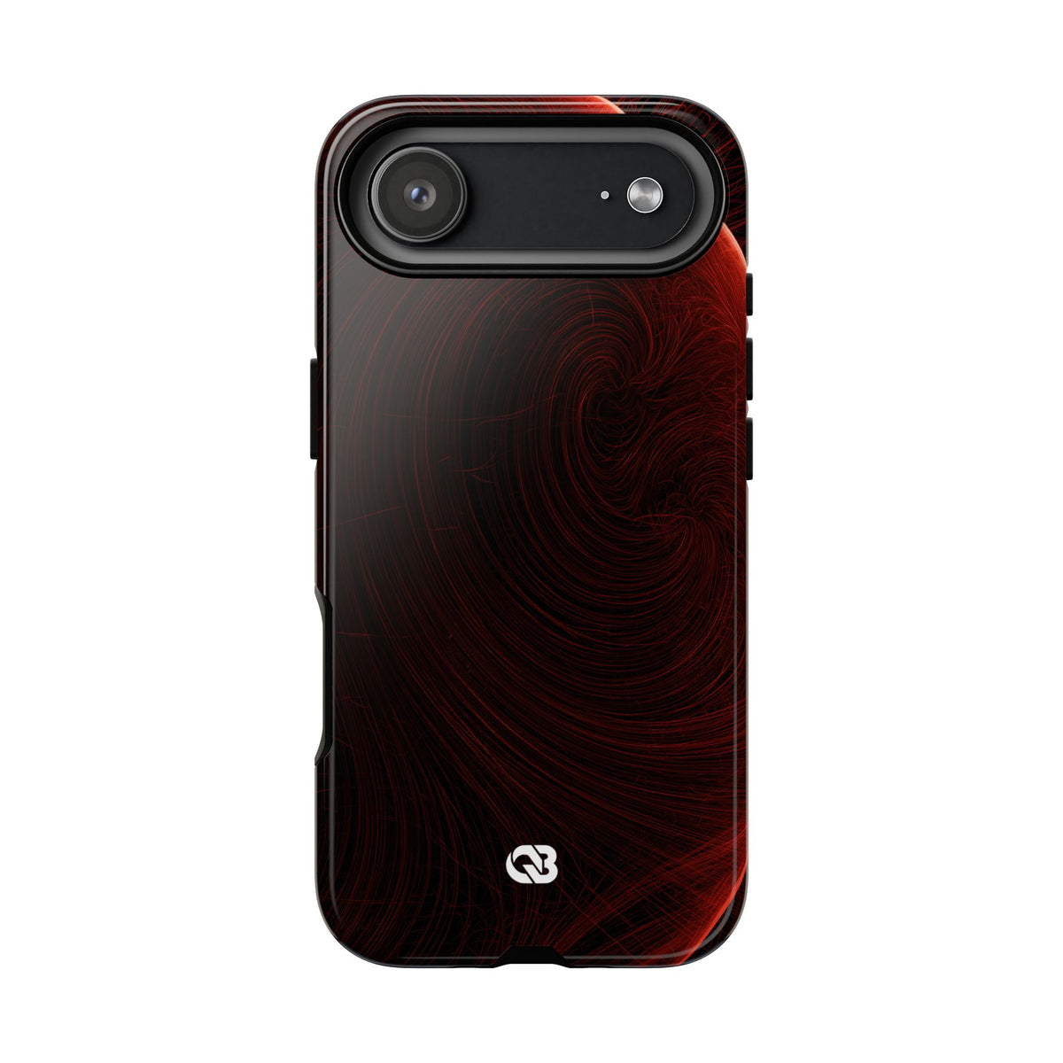 Crimson Solar Horizon · Tough Phone Case for iPhone · Red
