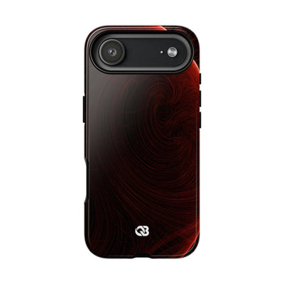 Crimson Solar Horizon · Tough Phone Case for iPhone · Red