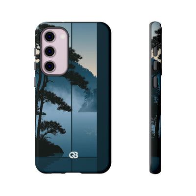 Misty Pine Horizon · Tough Phone Case for Samsung · Teal