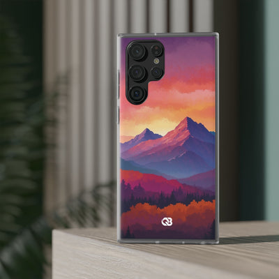 Crimson Mountain Dusk · Soft Handyhülle für Samsung