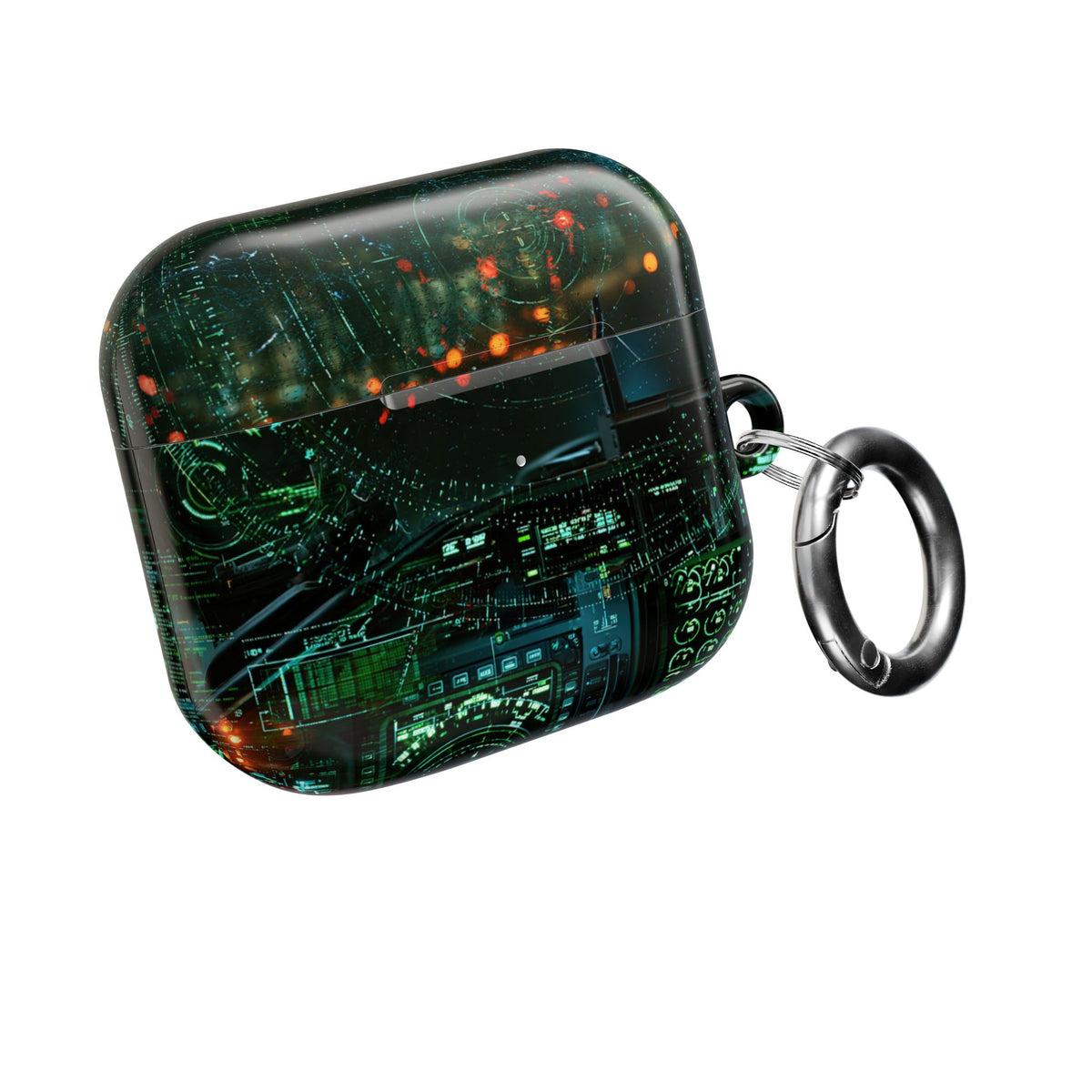 Tactical Avionics HUD · Hard Case for AirPods & AirPods Pro · Green