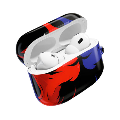 Dual Skulls RedBlue - AirPods Cover