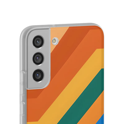 Retro Ridge Lines · Soft Phone Case for Samsung