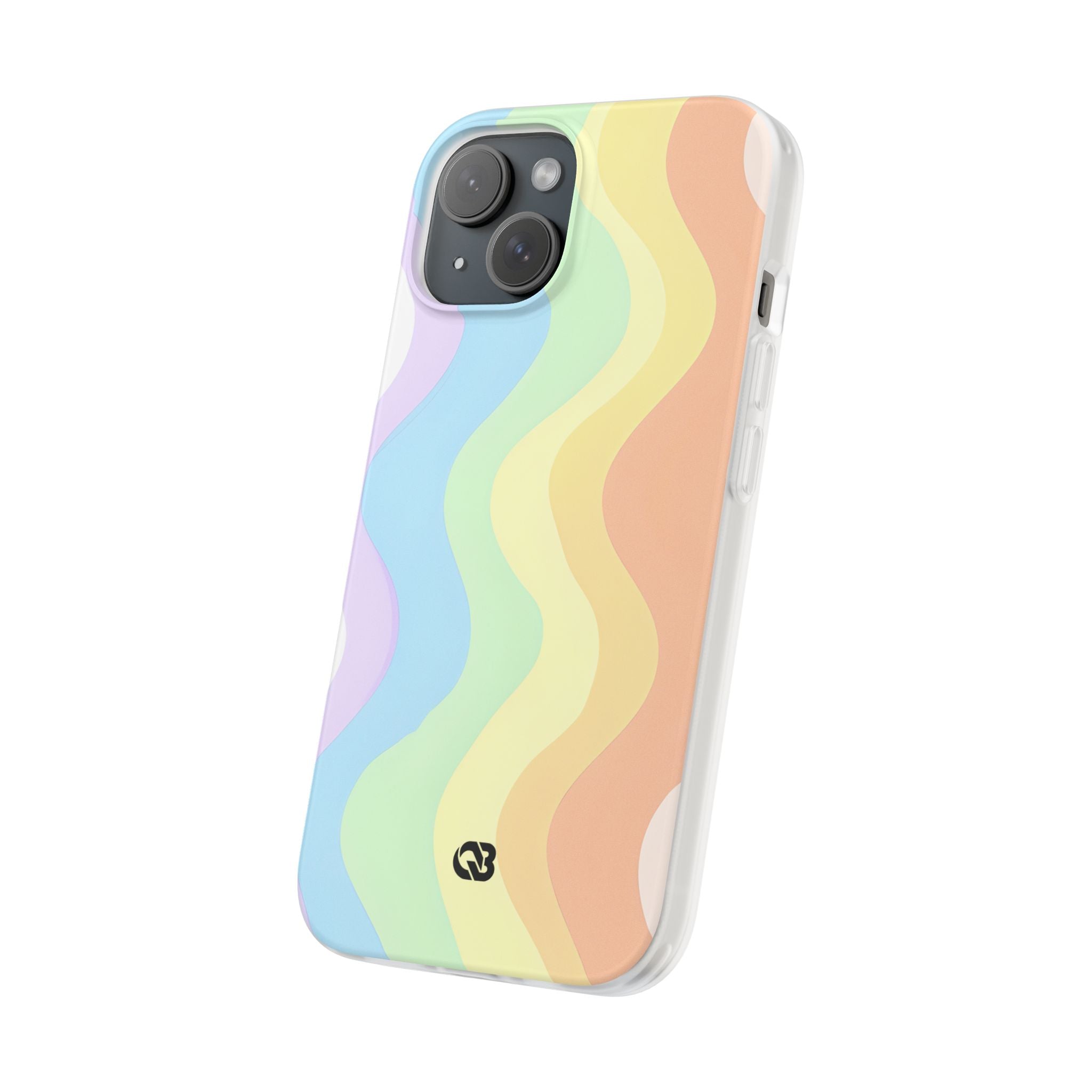 Pastel Ripple Flow · Soft Phone Case for iPhone