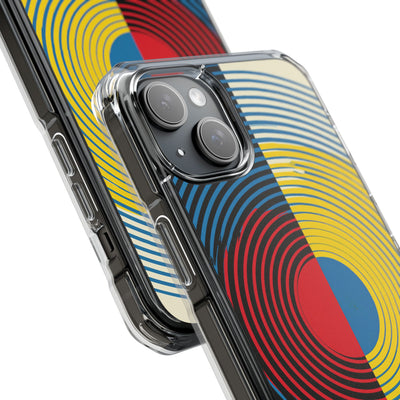 Blue Impact MagSafe Phone Case for iPhone - Primary Circuit Orbit