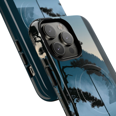 Blue Tough 2.0 Magsafe Phone Case for iPhone - Kyoto Mist Pine
