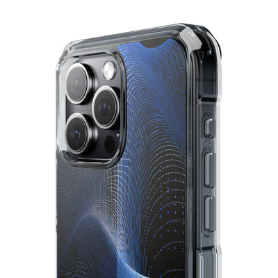 Blue Impact MagSafe Phone Case for iPhone - Electric Blue Flux