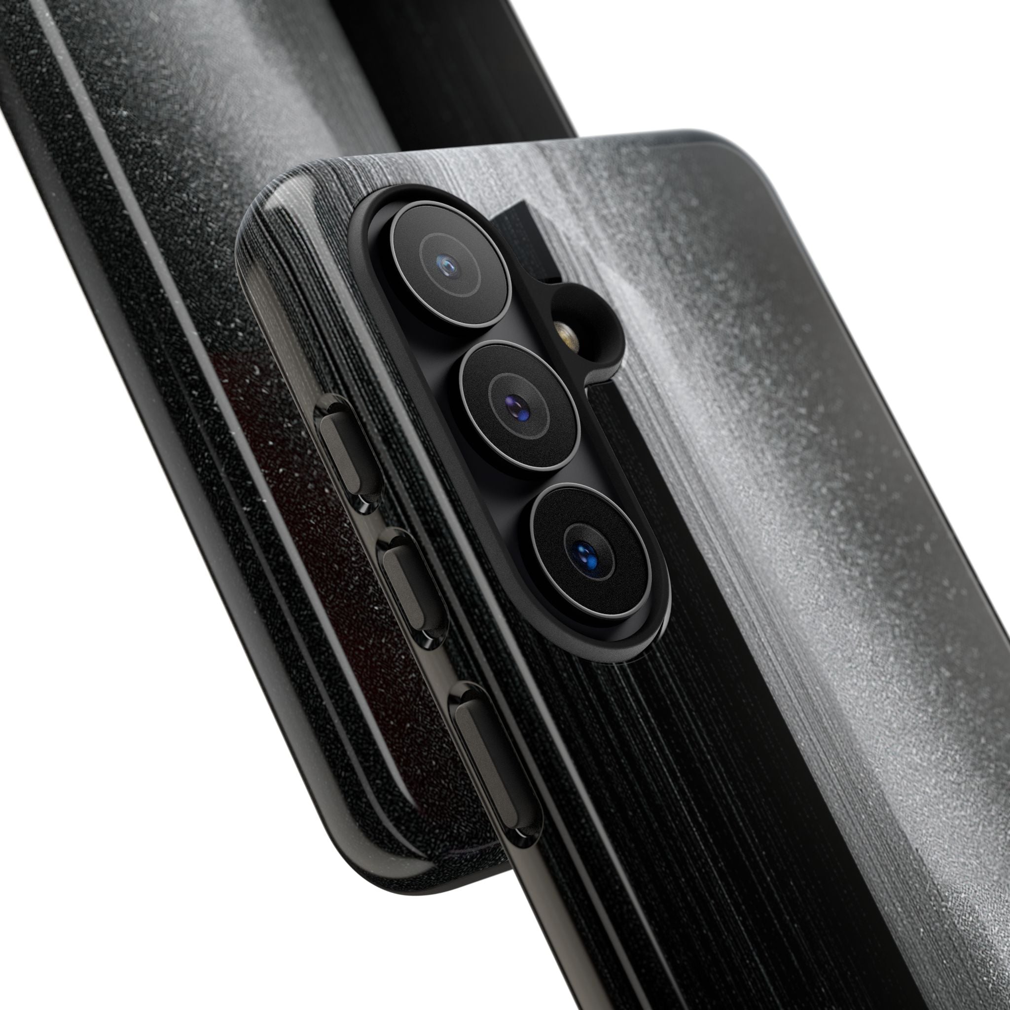 Black Tough Phone Case for Samsung - Brutalist Pixel Monolith