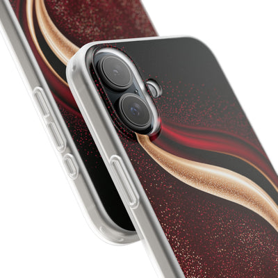 Gilded Crimson Flow · Lite Phone Case for iPhone ·  Red