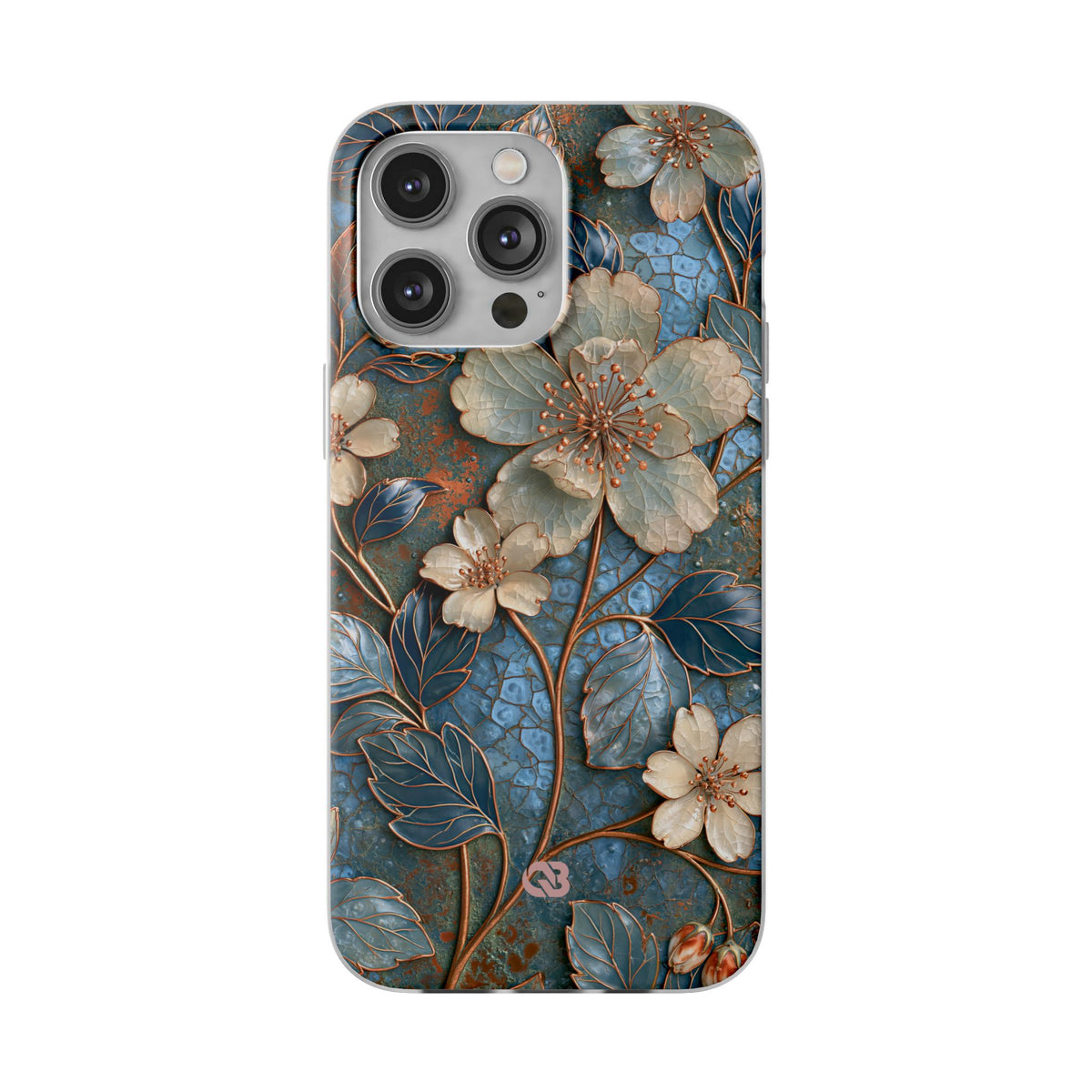 Gilded Blossom Reverie · Lite Phone Case for iPhone ·  Teal