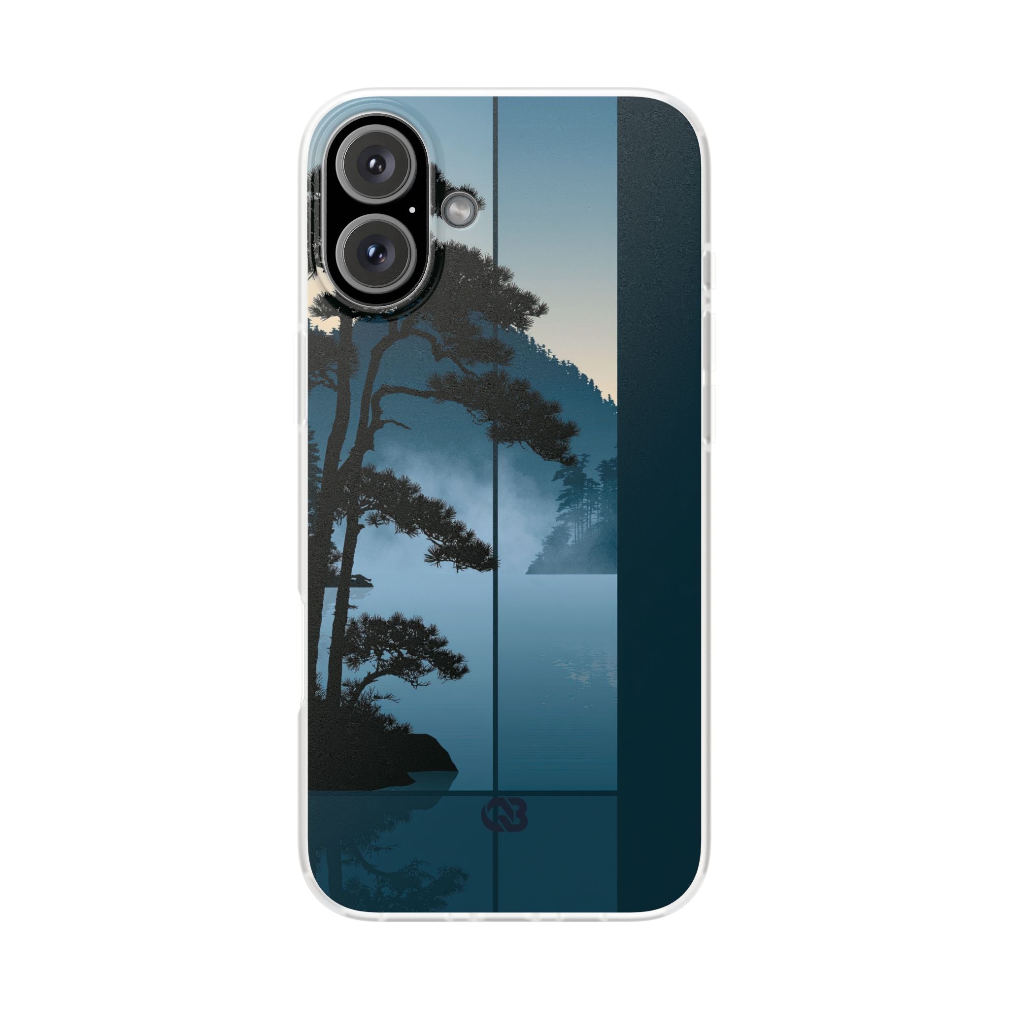 Blue Lite Phone Case for iPhone - Kyoto Mist Pine