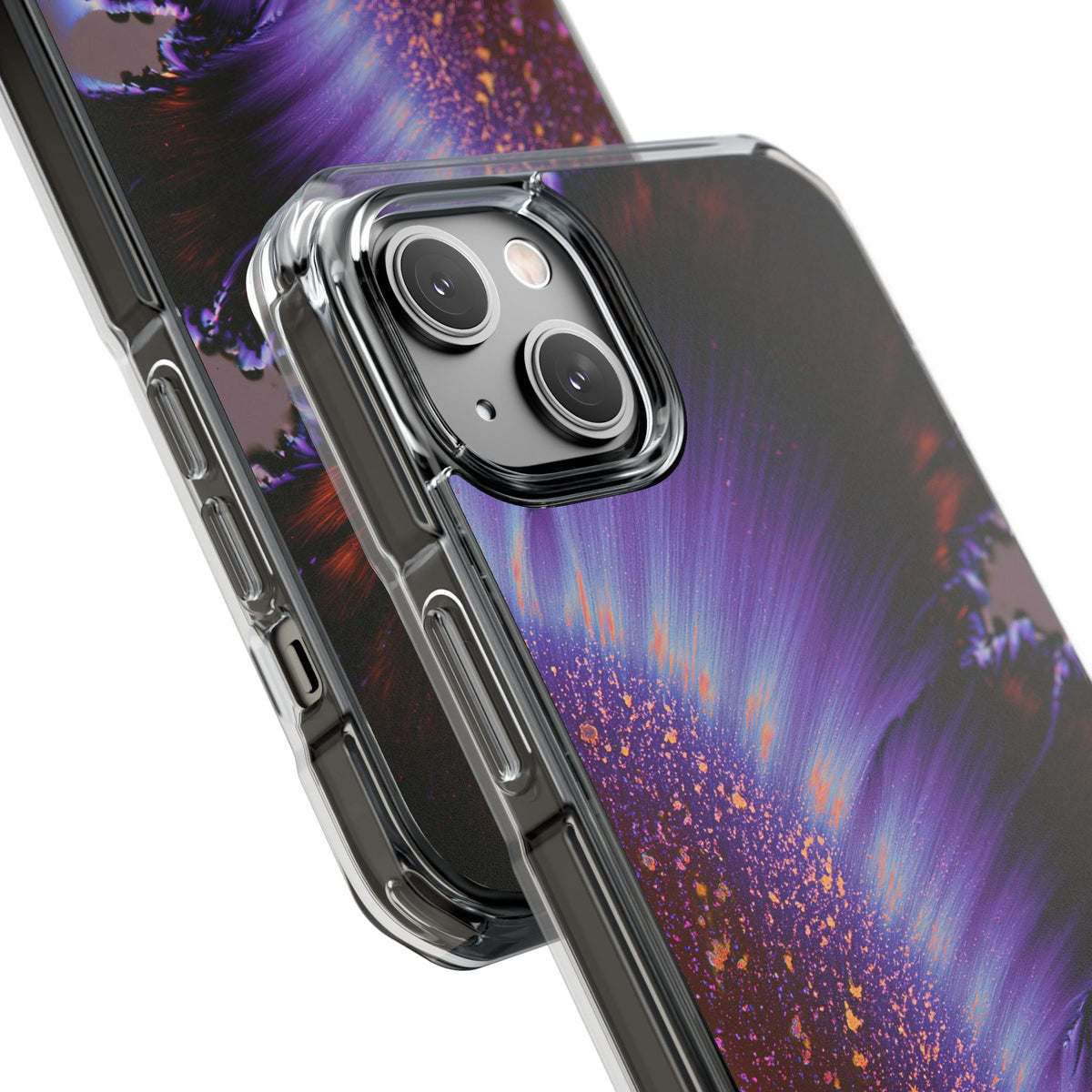 Ethereal Corona · Clear Impact Magnetic Phone Case for iPhone · Purple