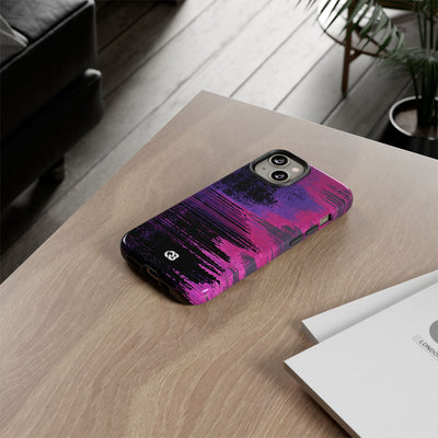 Neon Signal Shift · Tough Phone Case for iPhone · Purple