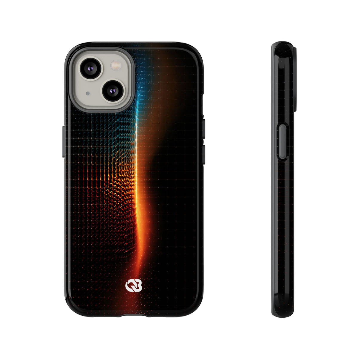 Luminous Refraction Grid · Tough Phone Case for iPhone · Black