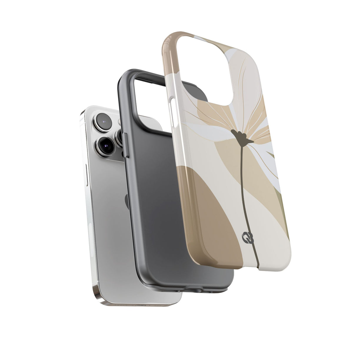 Soft Petal Bloom · Tough Phone Case for iPhone · Beige