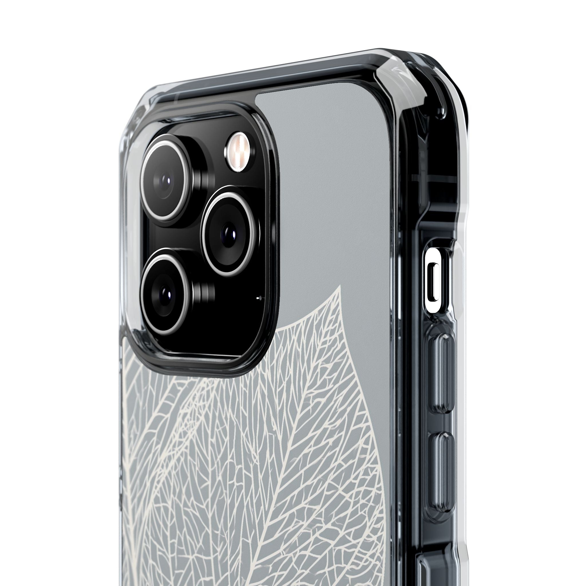 Grey Impact MagSafe Phone Case for iPhone - Frosted Ash Veins