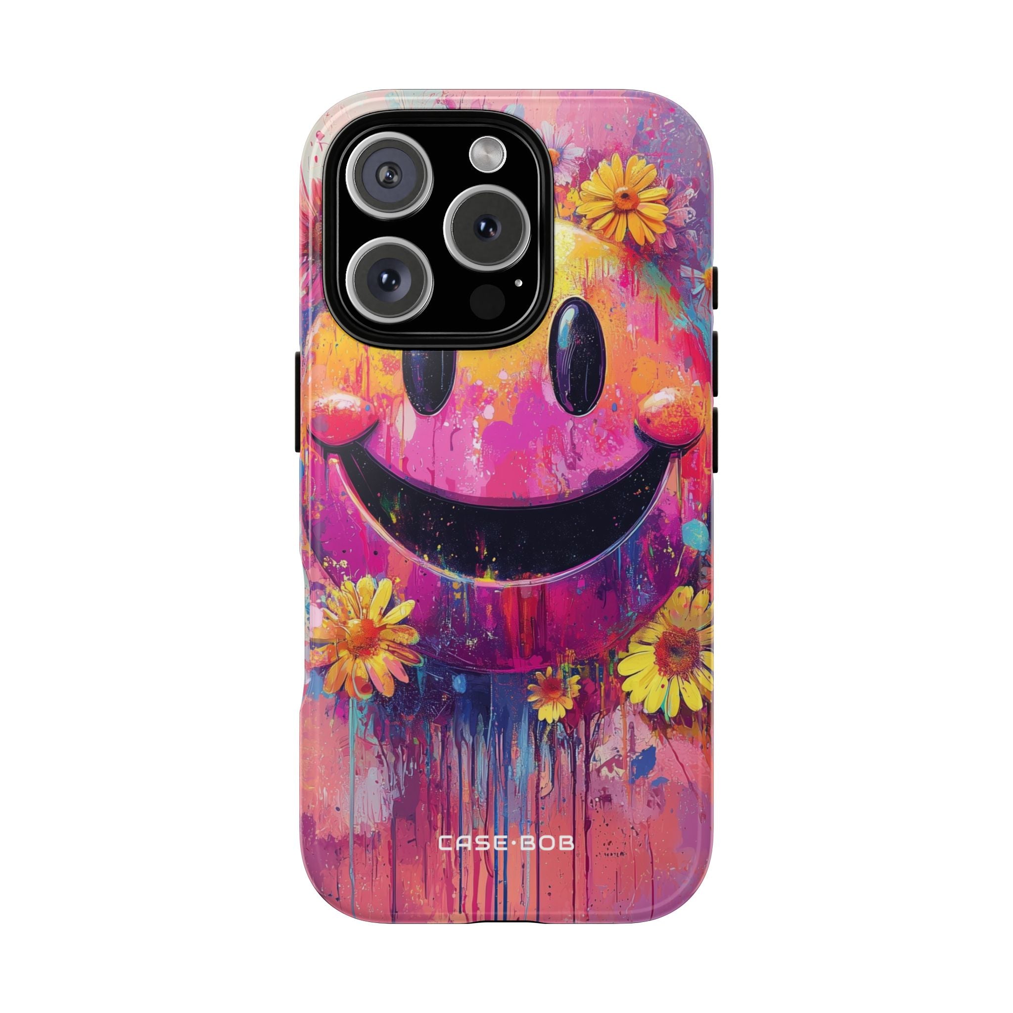 Smiley Bloom iPhone 16 Pro Case - Tough