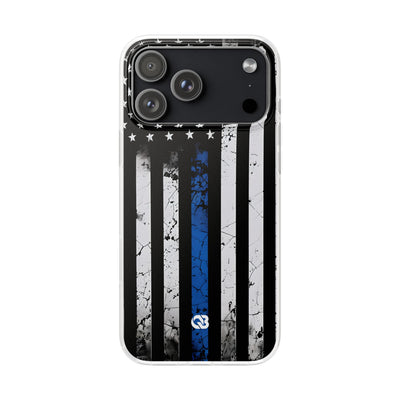 Gritty Cobalt Flag · Soft Phone Case for iPhone