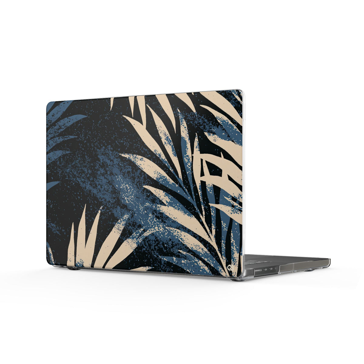 Indigo Palm Horizon · Clear Hard Case for MacBook · Blue