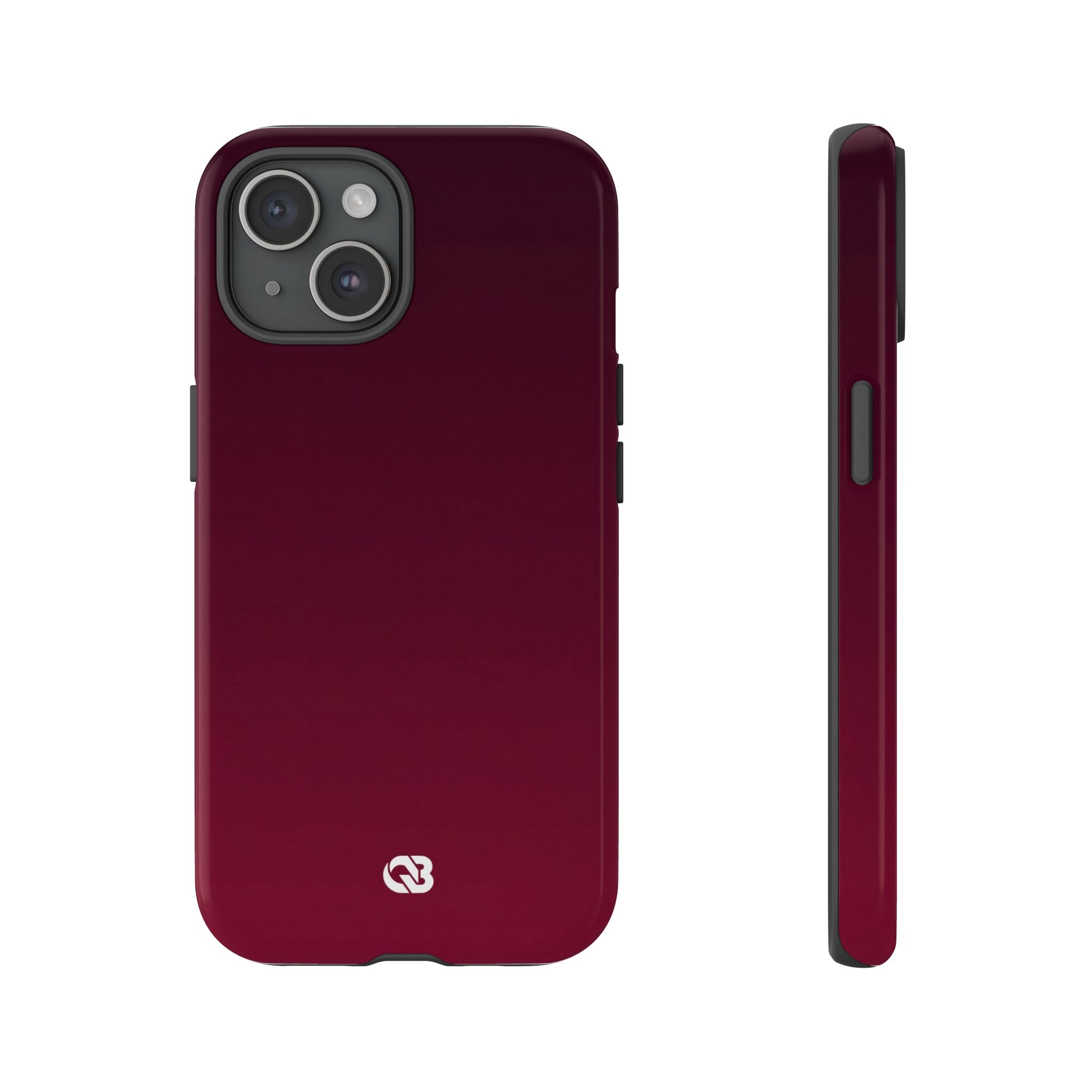Red Tough Phone Case for iPhone - Deep Sangria Gradient