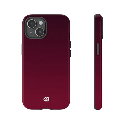 Red Tough Phone Case for iPhone - Deep Sangria Gradient