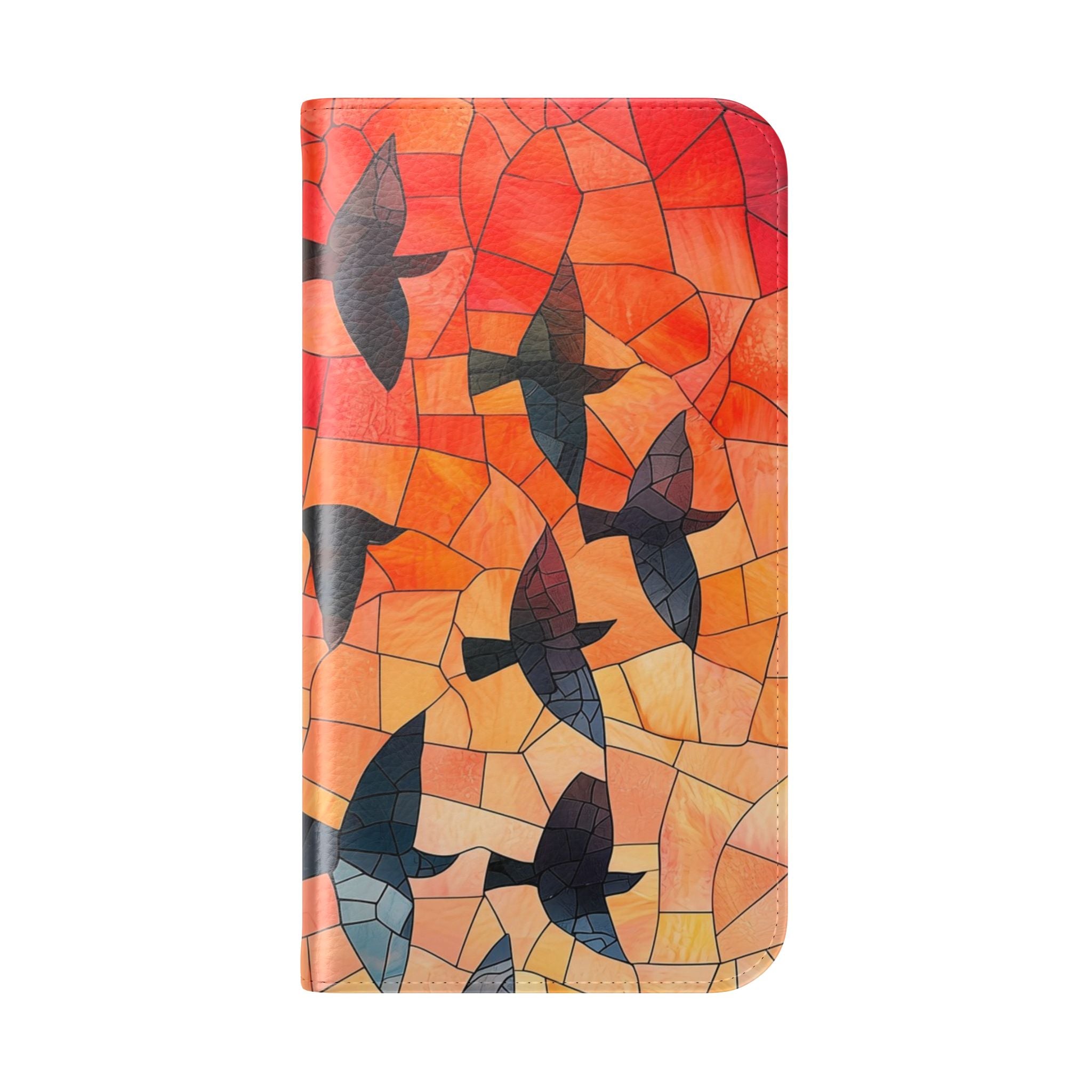 Stained Glass Birds - iPhone 15 Case - Wallet
