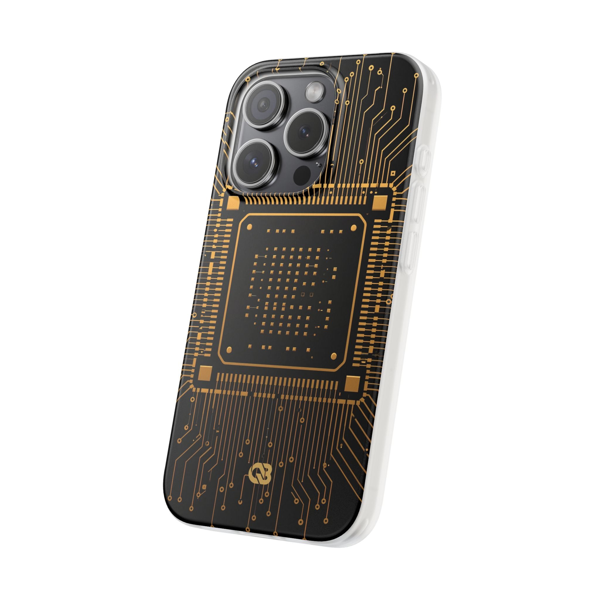 Gold Lite Phone Case for iPhone - Cyber Gold Processor