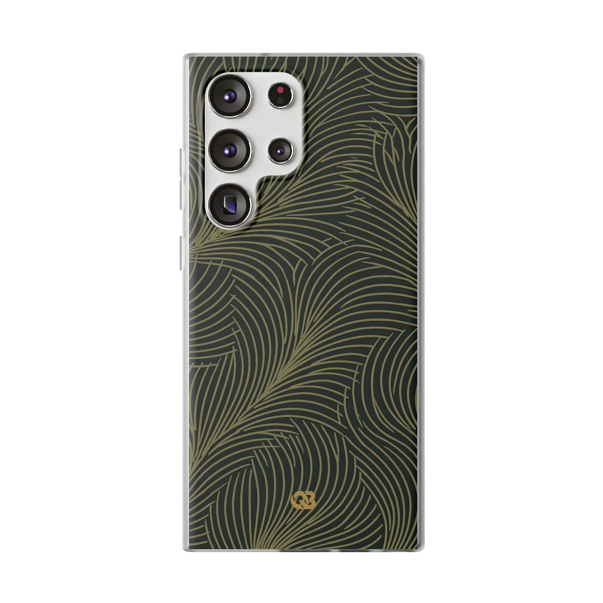 Green Lite Phone Case for Samsung - Dark Olive Plume
