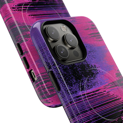 Neon Signal Shift · Tough 2.0 Magnetic Phone Case for iPhone · Purple