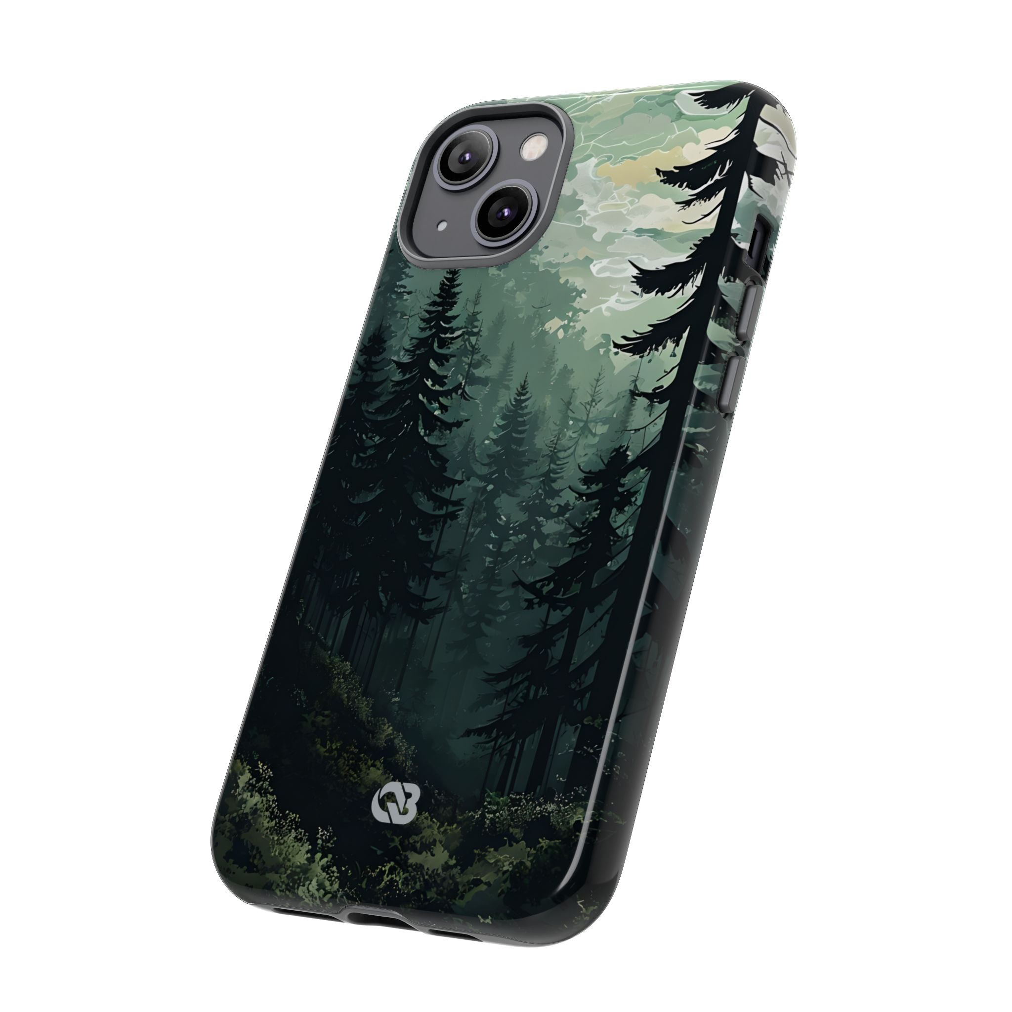 Misty Pine Shadow · Tough Phone Case for iPhone