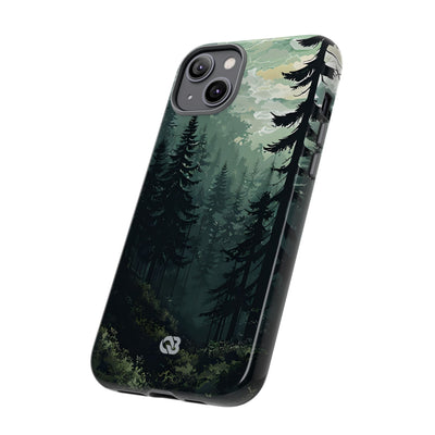 Misty Pine Shadow · Tough Phone Case for iPhone