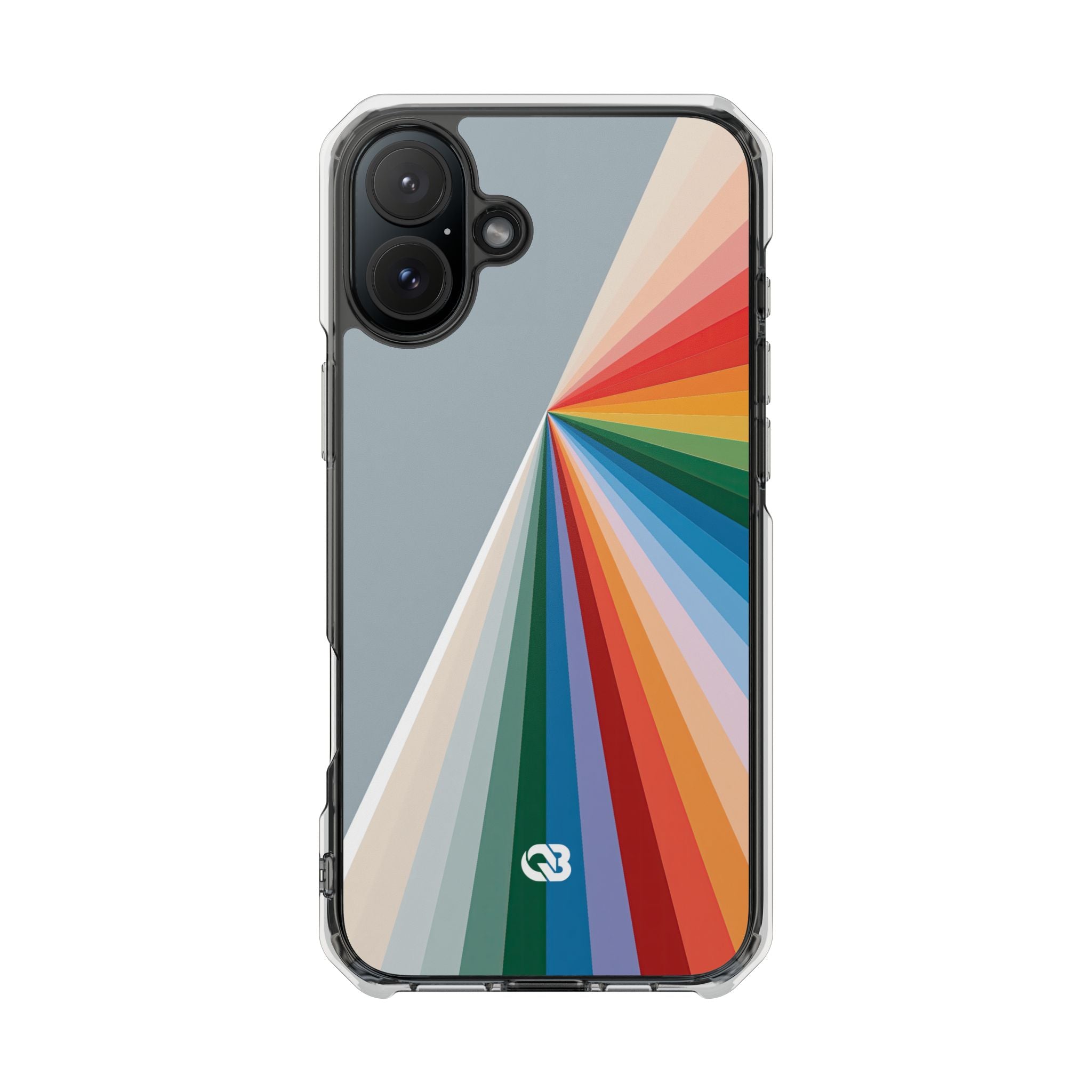 Grey Impact MagSafe Phone Case for iPhone - Slate Prism Burst