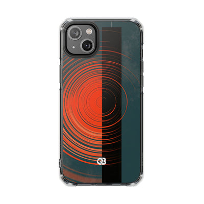 Teal Impact MagSafe Phone Case for iPhone - Burnt Slate Radial