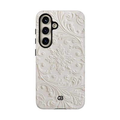 Sculpted Acanthus Relief · Tough Phone Case for Samsung · White