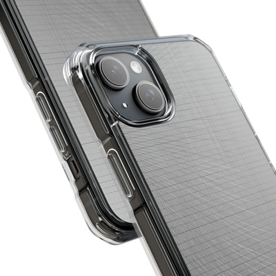 Grey Impact MagSafe Phone Case for iPhone - Chrome Mesh Warp