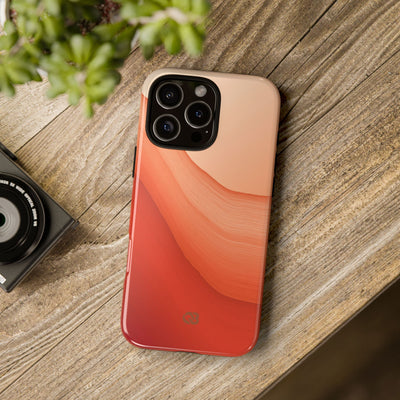 Terracotta Flow · Tough Phone Case for iPhone · Orange
