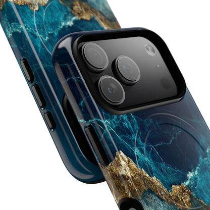 Jagged Gold Split iPhone 17 Pro Case - Tough+ - CASE•BOB