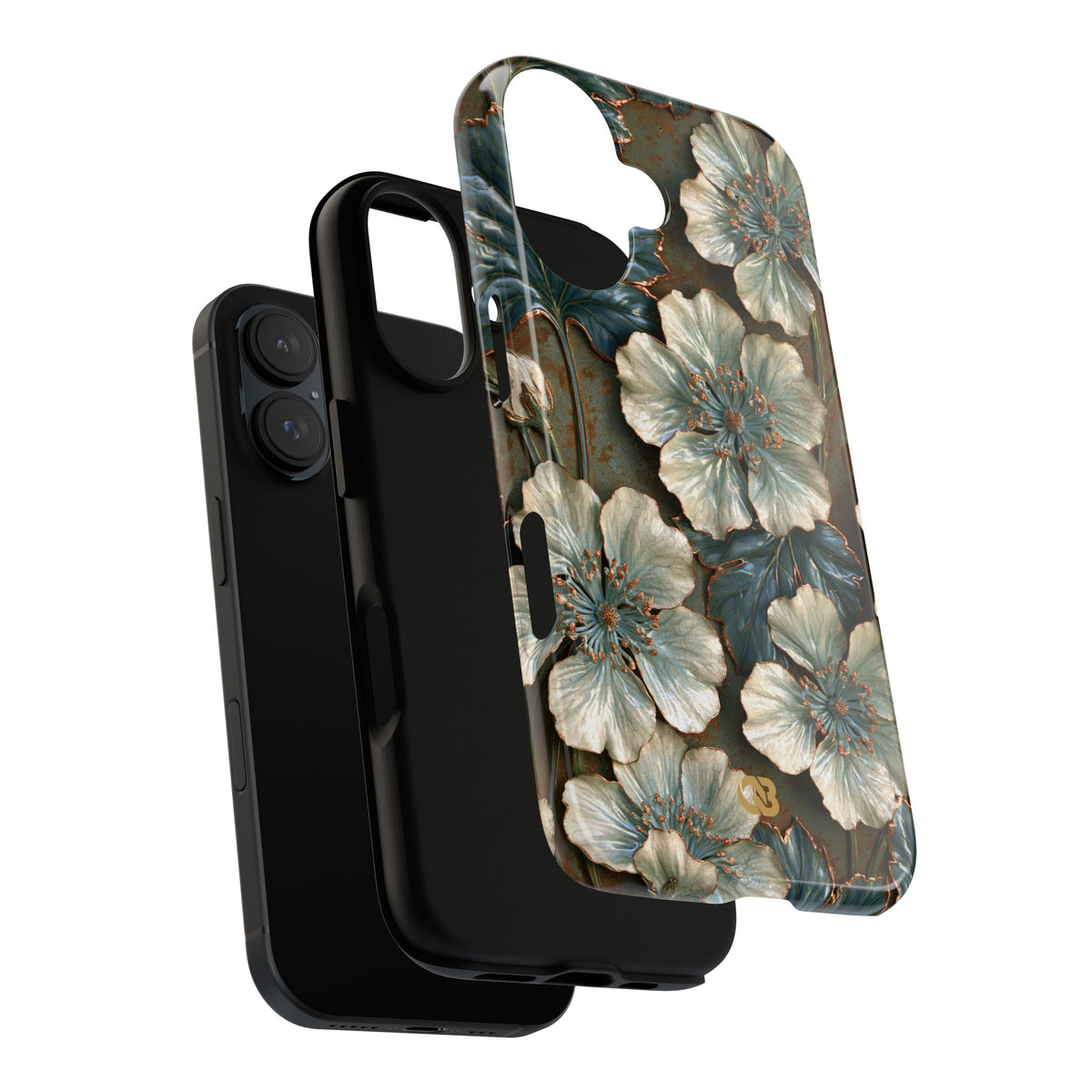 Gilded Blossom Reverie · Tough Phone Case for iPhone · Teal