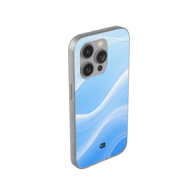 Blue Lite Phone Case for iPhone - Glacial Blue Silk