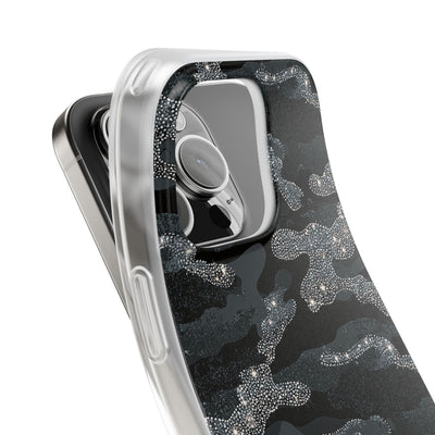 Glitter Shadow Camo · Lite Phone Case for iPhone ·  Black