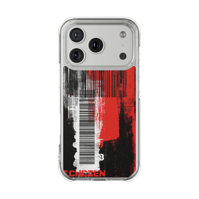 Distorted Barcode · Clear Impact Magnetic Phone Case for iPhone · Black