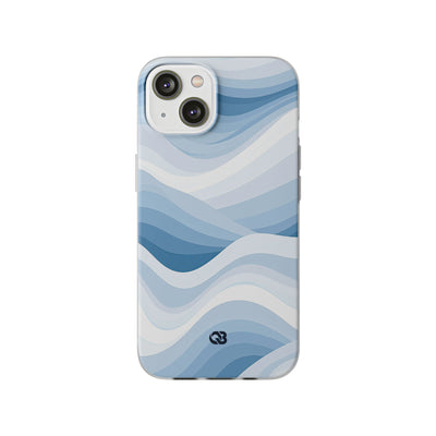 Blue Lite Phone Case for iPhone - Glacial Indigo Flow