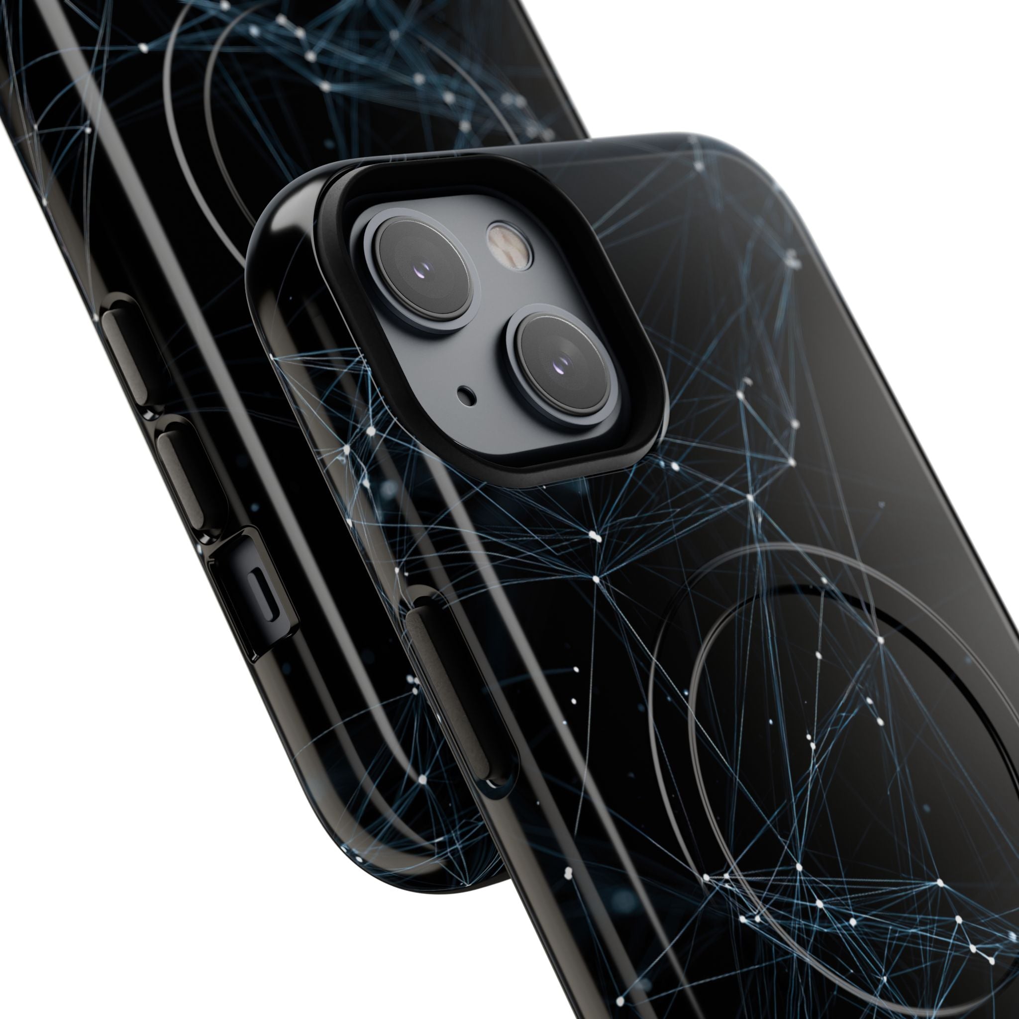 Black Tough 2.0 Magsafe Phone Case for iPhone - Arctic Neural Mesh
