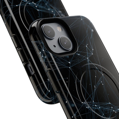 Black Tough 2.0 Magsafe Phone Case for iPhone - Arctic Neural Mesh