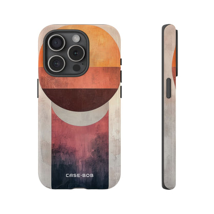 Sunset Orb iPhone 15 Pro Case - Tough