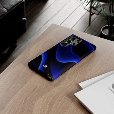 Blue Tough Phone Case for Samsung - Electric Cobalt Flow