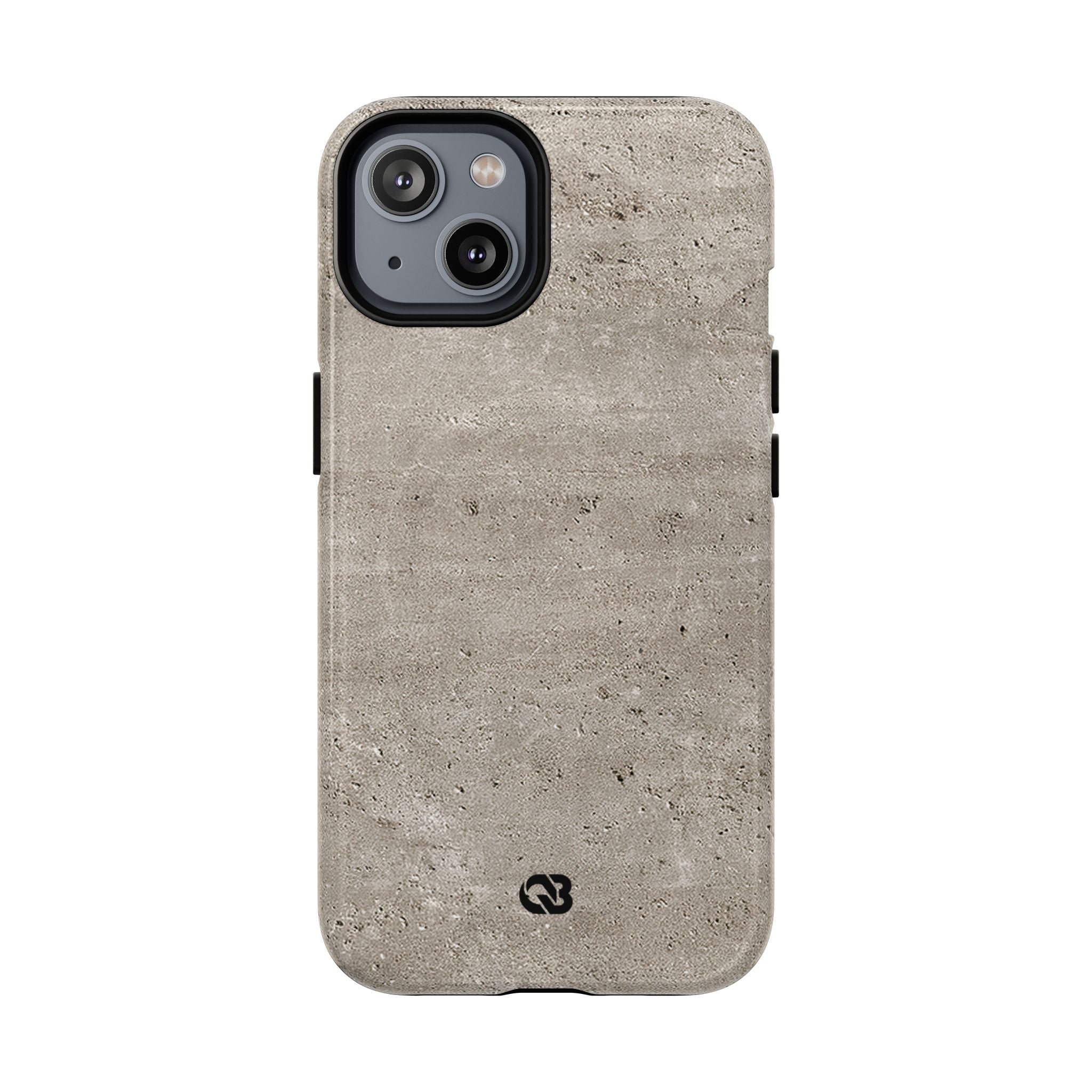 Grey Tough 2.0 Magsafe Phone Case for iPhone - Brutalist Stone Grit
